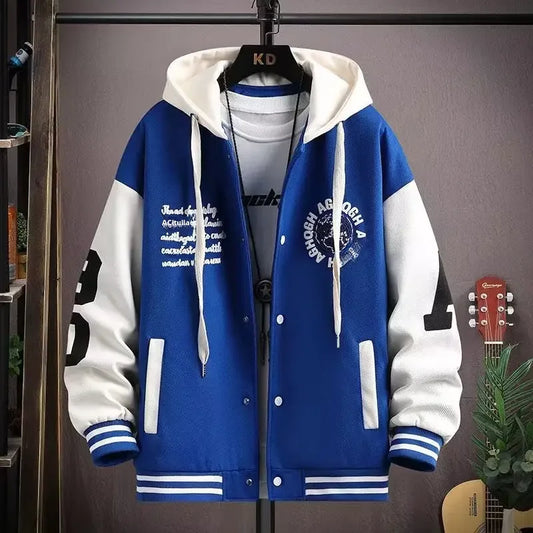 2023 New Men's Hooded Sweatshirt Cardigan Autumn Season Stylish High