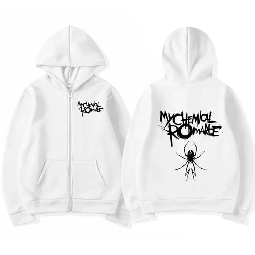 Men Fashion Hoodies Jacket Coats My Chemical Romance Mcr Dead Zipper