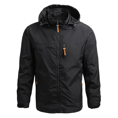 Windbreaker Men Tactical Jacket Waterproof Outdoor Hooded Coat Sports